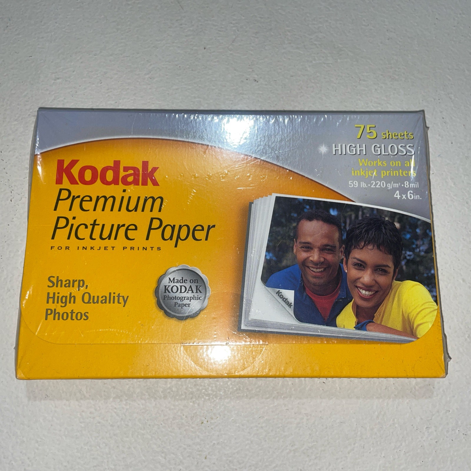 Kodak 4x6 Premium Picture Paper High Gloss 75 Sheets CAT 888 7713 (NEW SEALED)