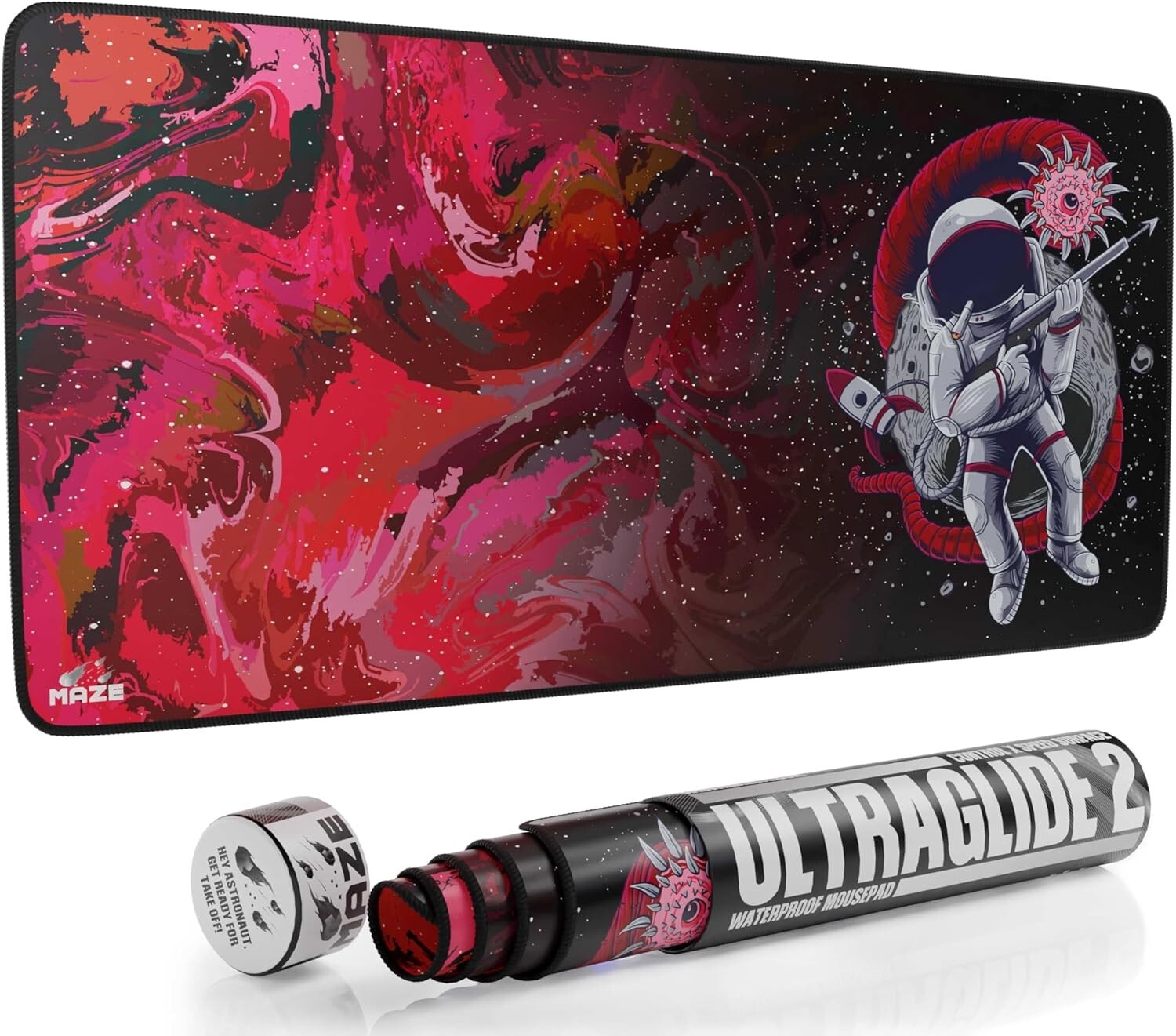 MAZE XXL Extended Mouse Pad | Thick 5mm (36''x18''x0.2'') Astro CGR-R