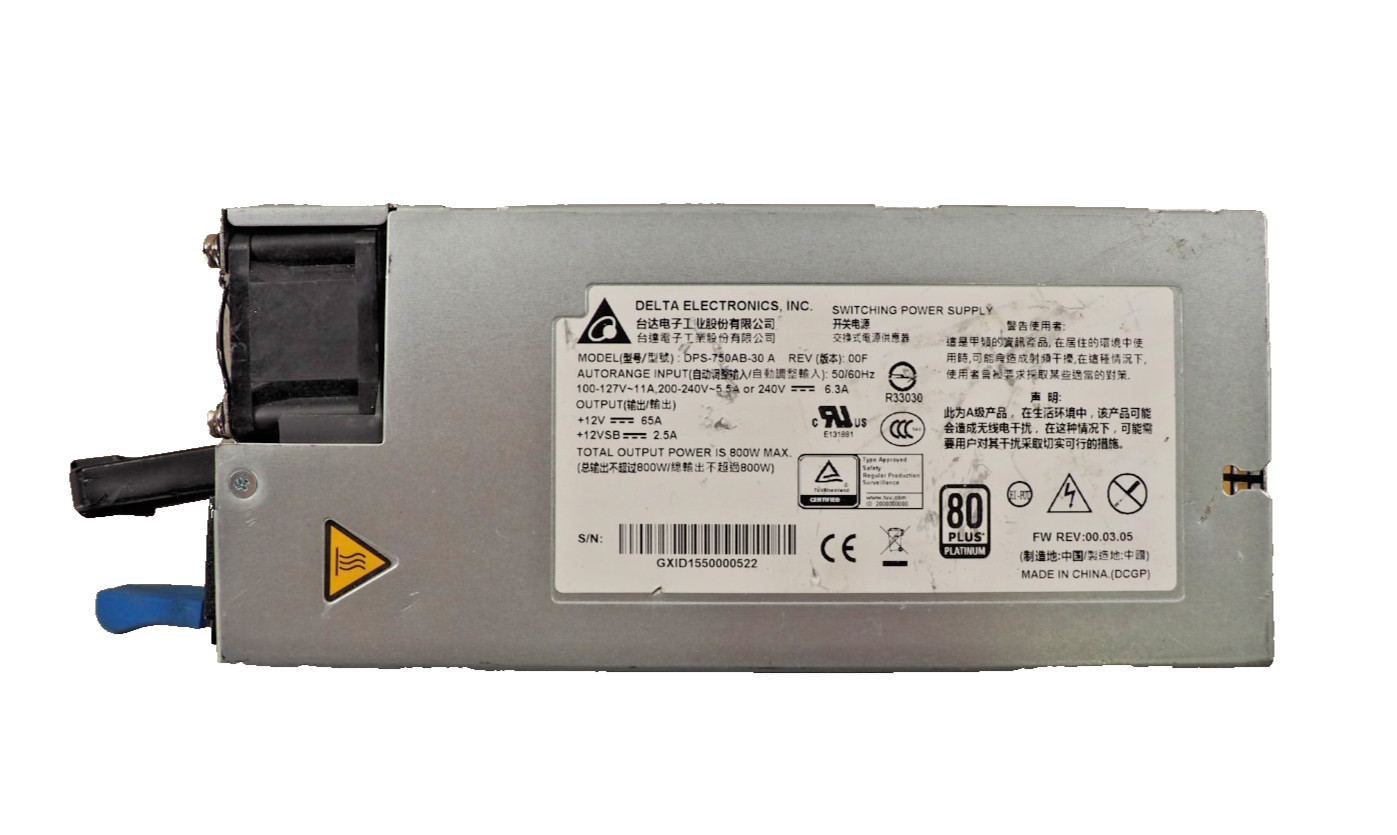 Delta Electronics DPS-750AB-30 PSU 800W Switching Power Supply