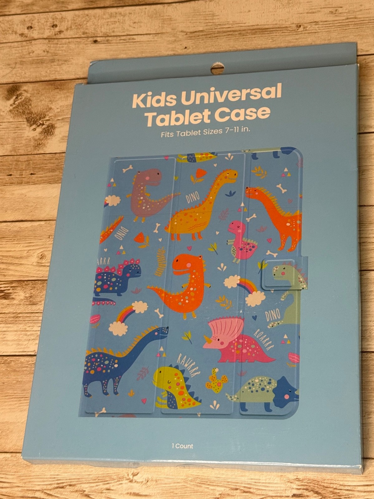 NEW GEMS Kids Universal Tablet Cover Fits Tablet Sizes 7-11 inch Dinosaurs Blue