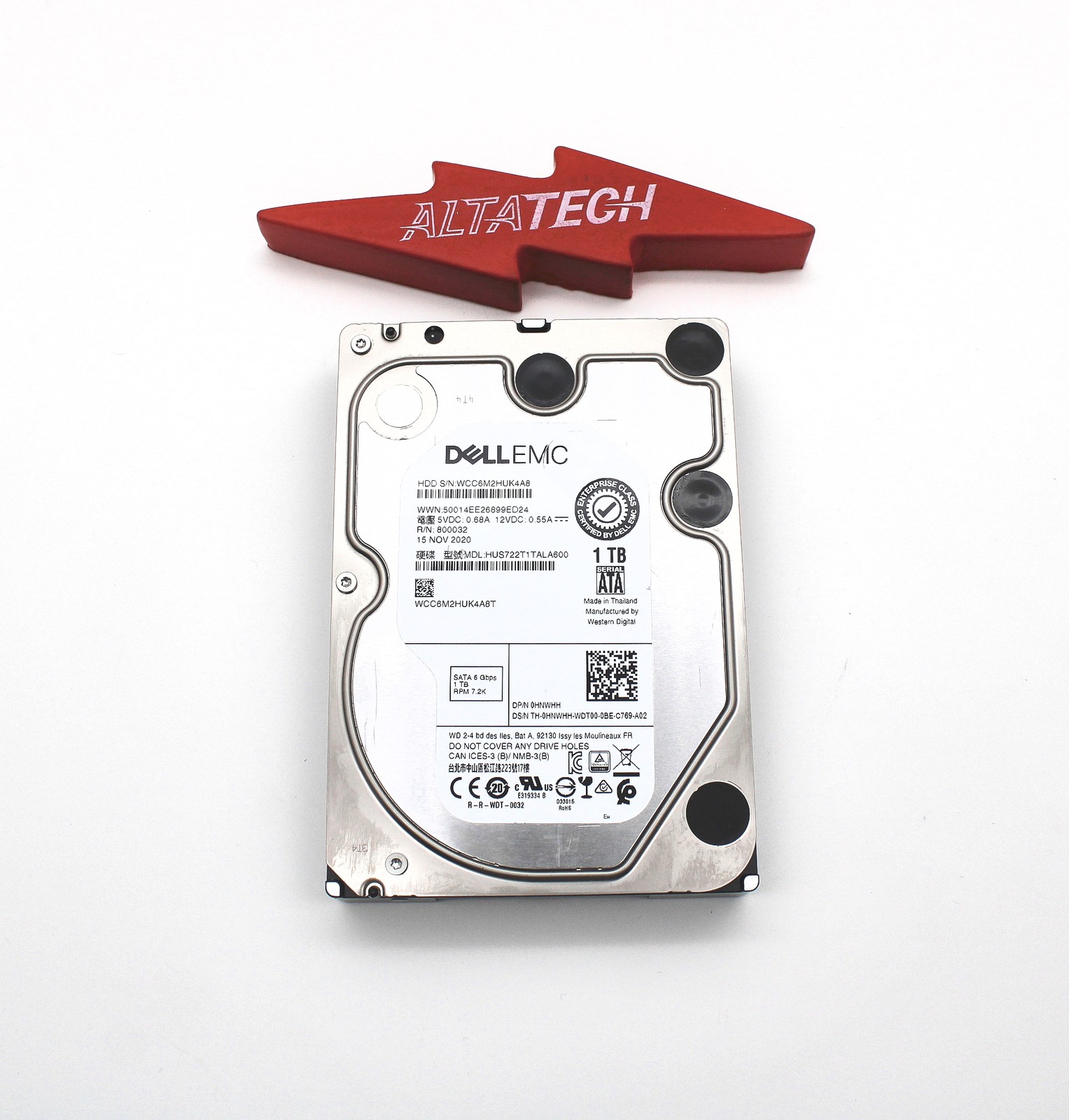 Dell 0HNWHH 1TB 7.2K SATA 3.5 6G EP HUS722T1TAL