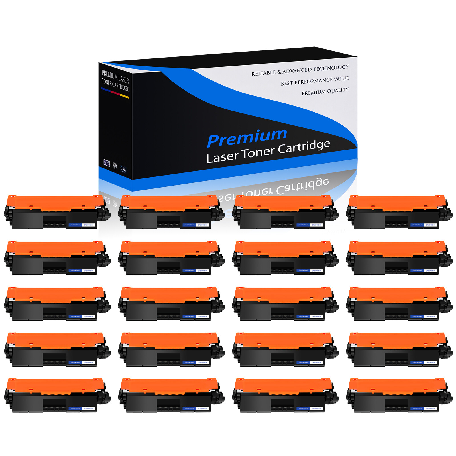 20PK High Yield CRG051H 051H Toner  for Canon 051H IMAGECLASS MF267dw MF269dw