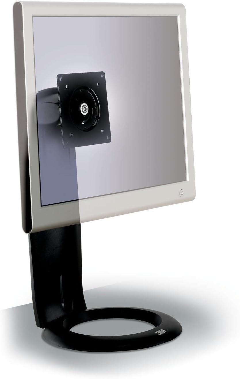 3M Easy Adjust LCD VESA Monitor Stand Black  MS110MB