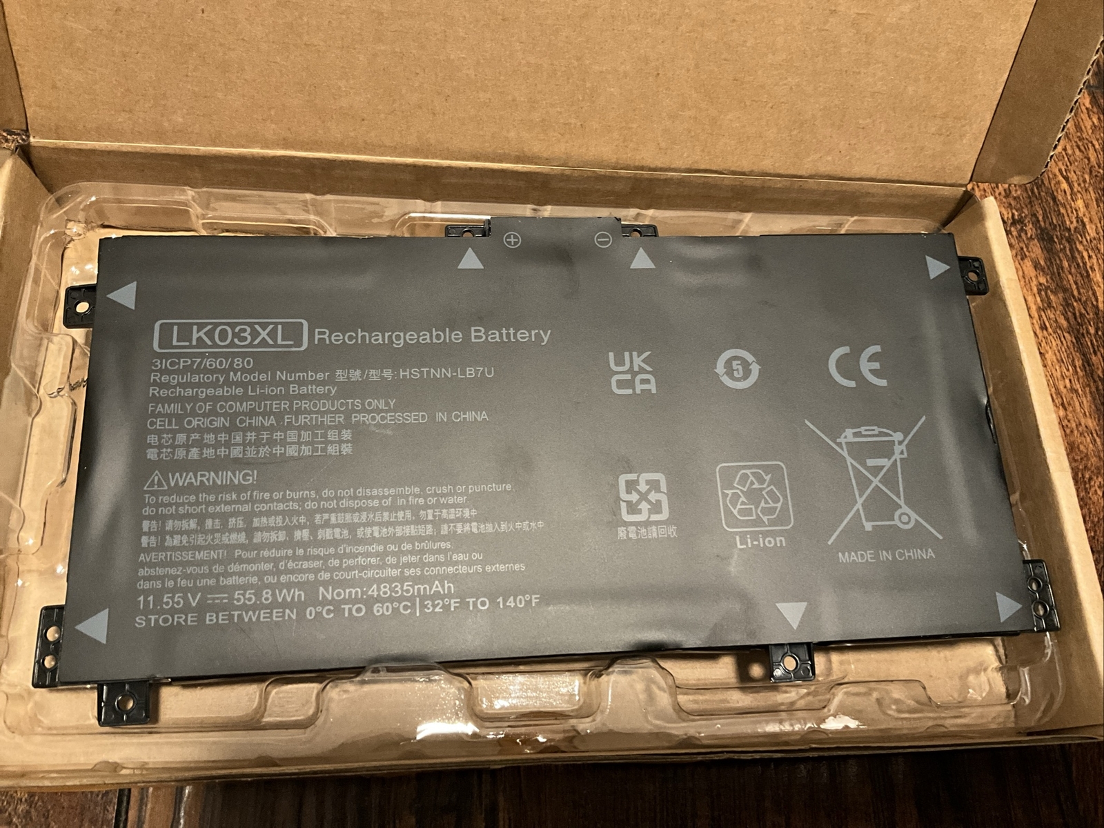 LK03XL Rechargeable Battery For Envy X360 New