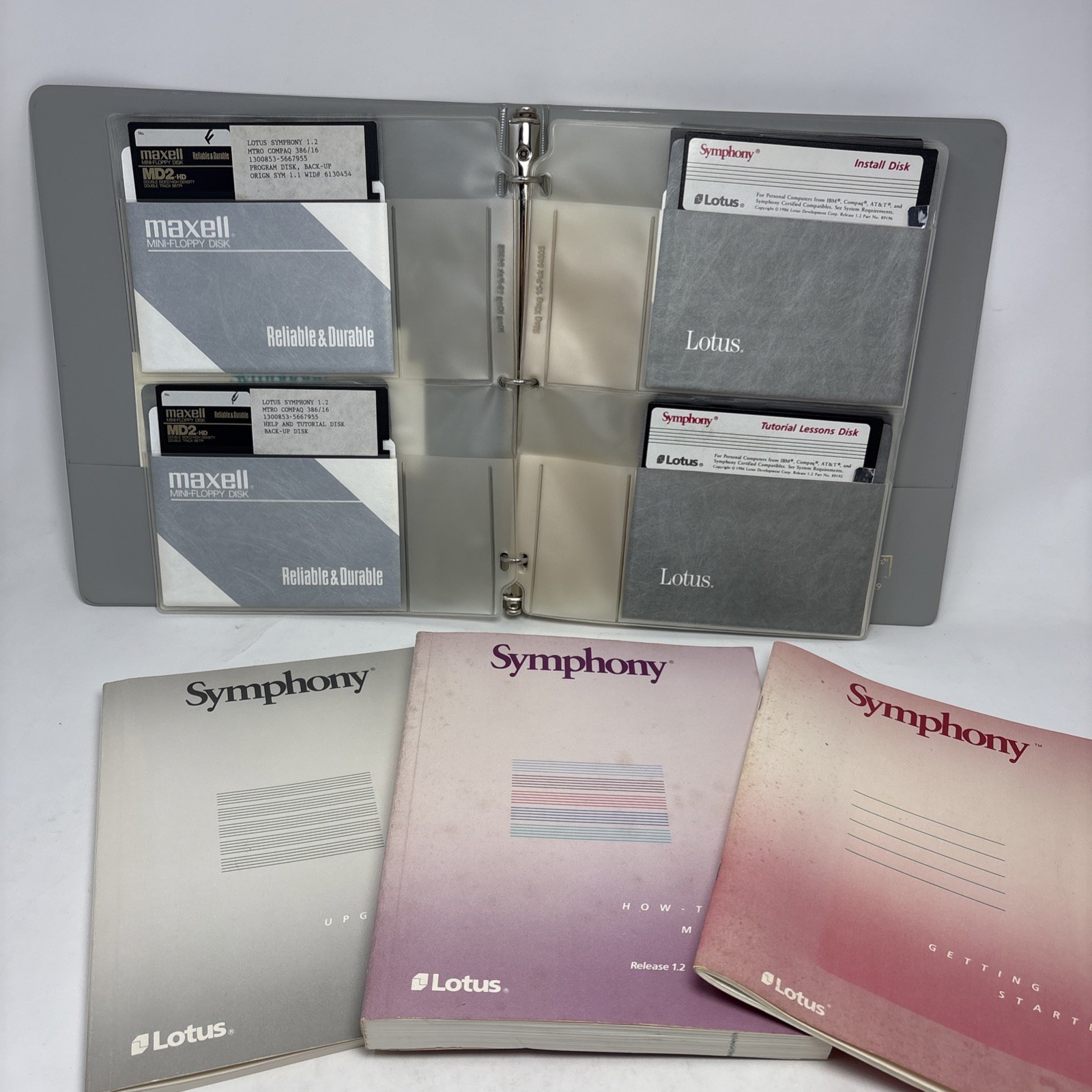 Vintage Lotus Symphony Release 1.2 with Original Docs, Accessories, 5.25 Discs