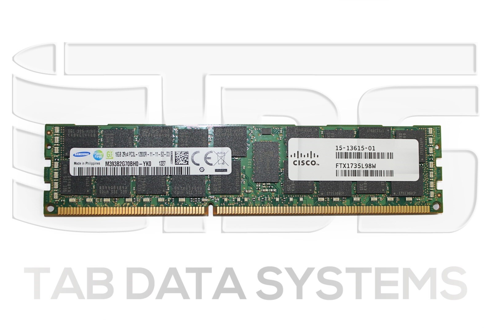 Cisco 15-13615-01 16GB DDR3 PC3L-12800R 1600MHz Memory UCS-MR-1X162RY-A