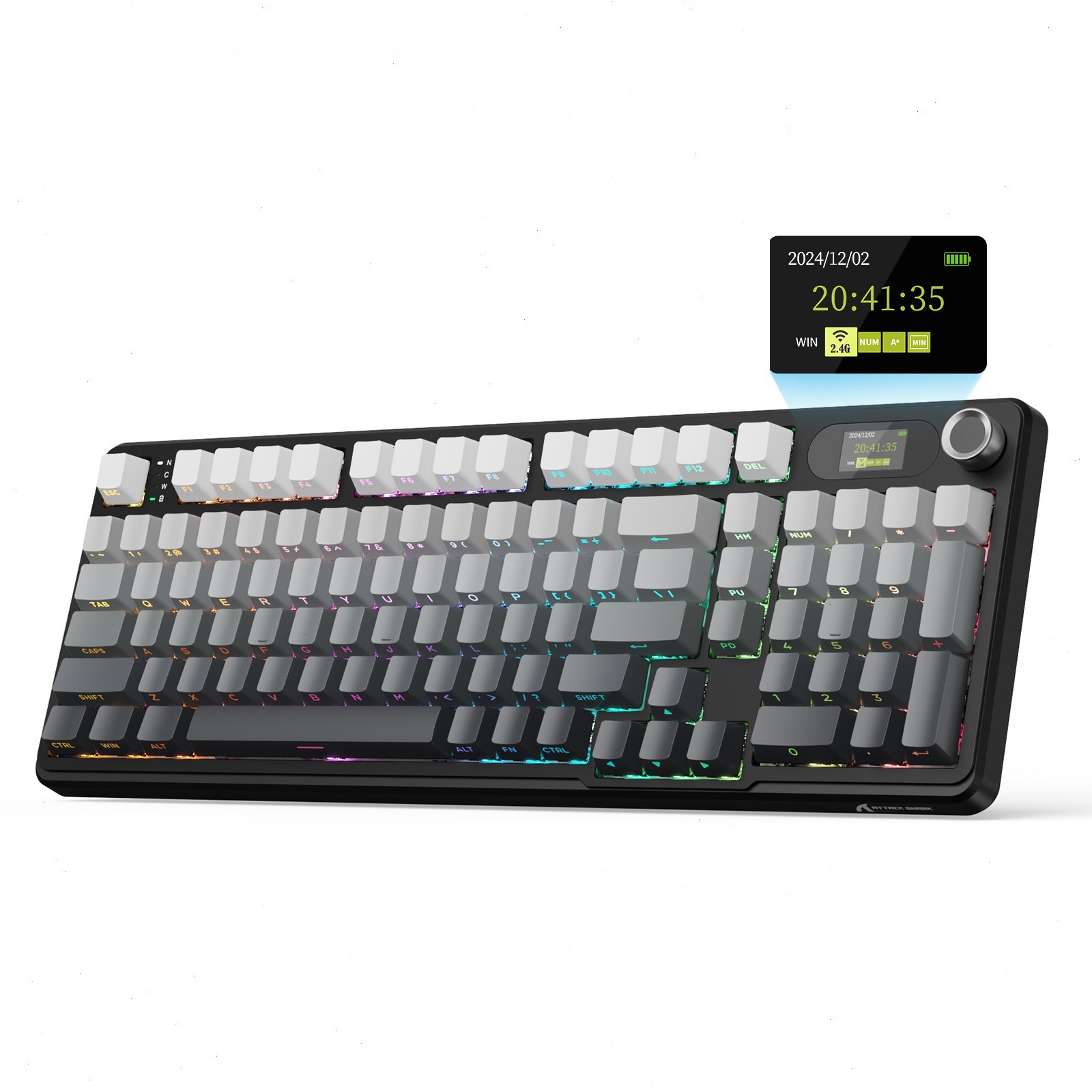 ATTACK SHARK X98PRO Wireless Gaming Keyboard, 99 Keys, LED Display&Number Pad
