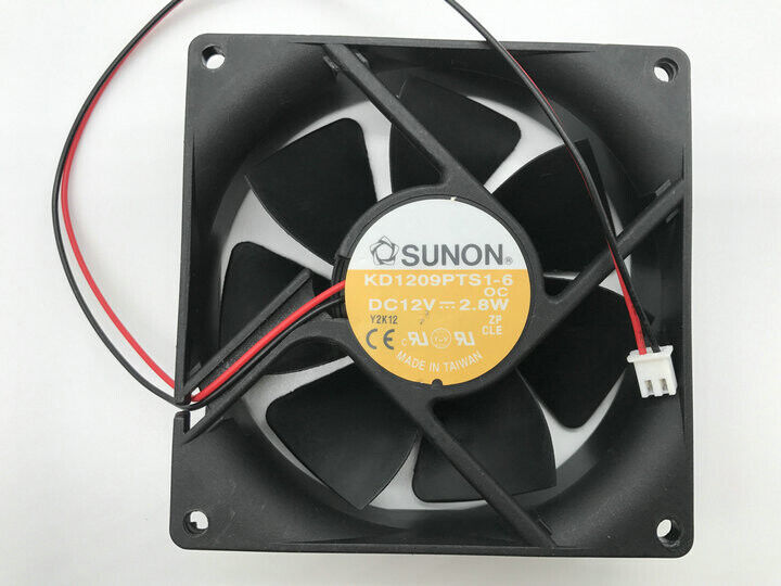 1 Pcs For SUNON KD1209PTS1-6 12v 2.8W 90*25mm 2-pin Cooling fan