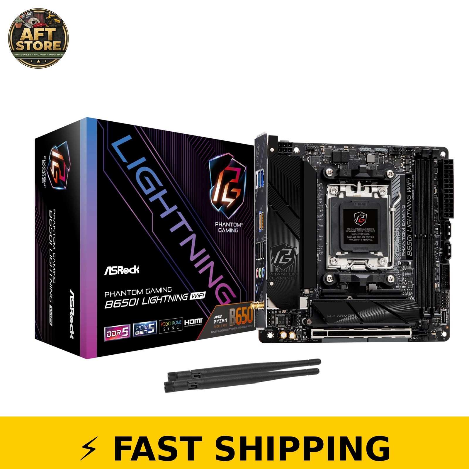 ASRock B650I Lightning WiFi AMD AM5 Mini-ITX Motherboard