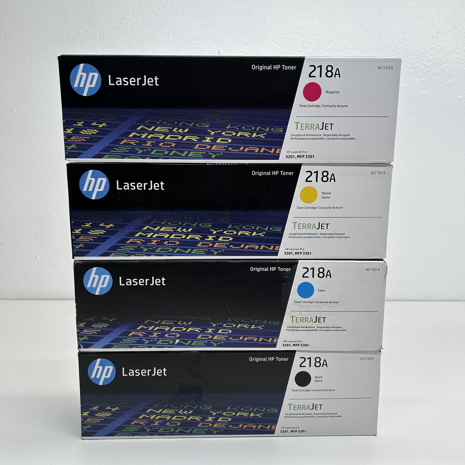 HP 218A Toner Cartridge 4-Pack (Black, Cyan, Magenta, Yellow)- SEALED