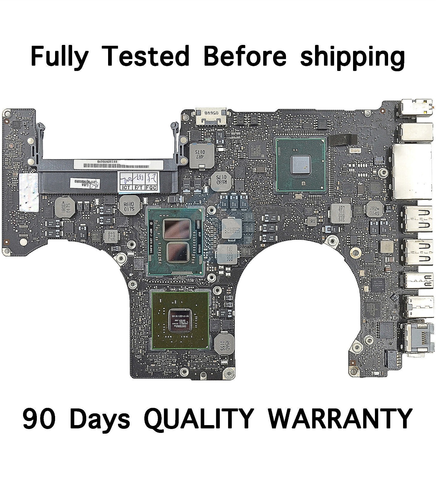 i7 2.66GHz Logic Board 820-2850-A 2010 for MacBook Pro 15" A1286 Unibody TESTED