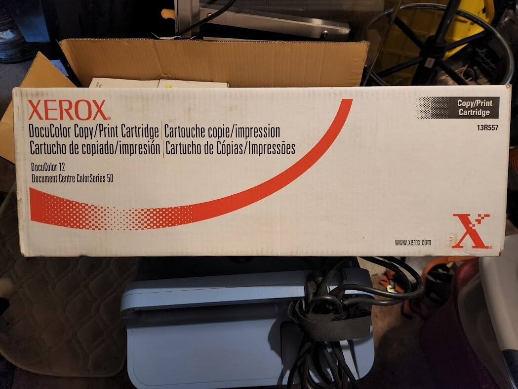 Genuine OEM Xerox 13R557 DocuColor 12 50 Print Cartridge Factory Carton