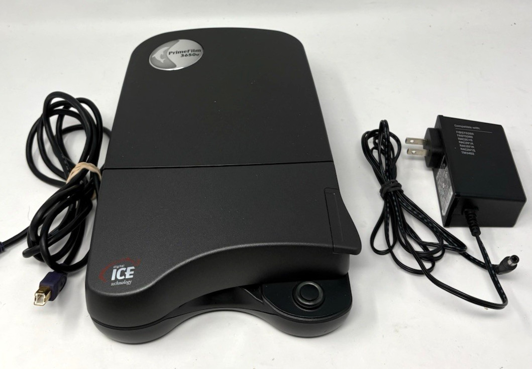 PrimeFilm 3650U Pacific Image Electronics Scanner w/ Power Cord & Cable