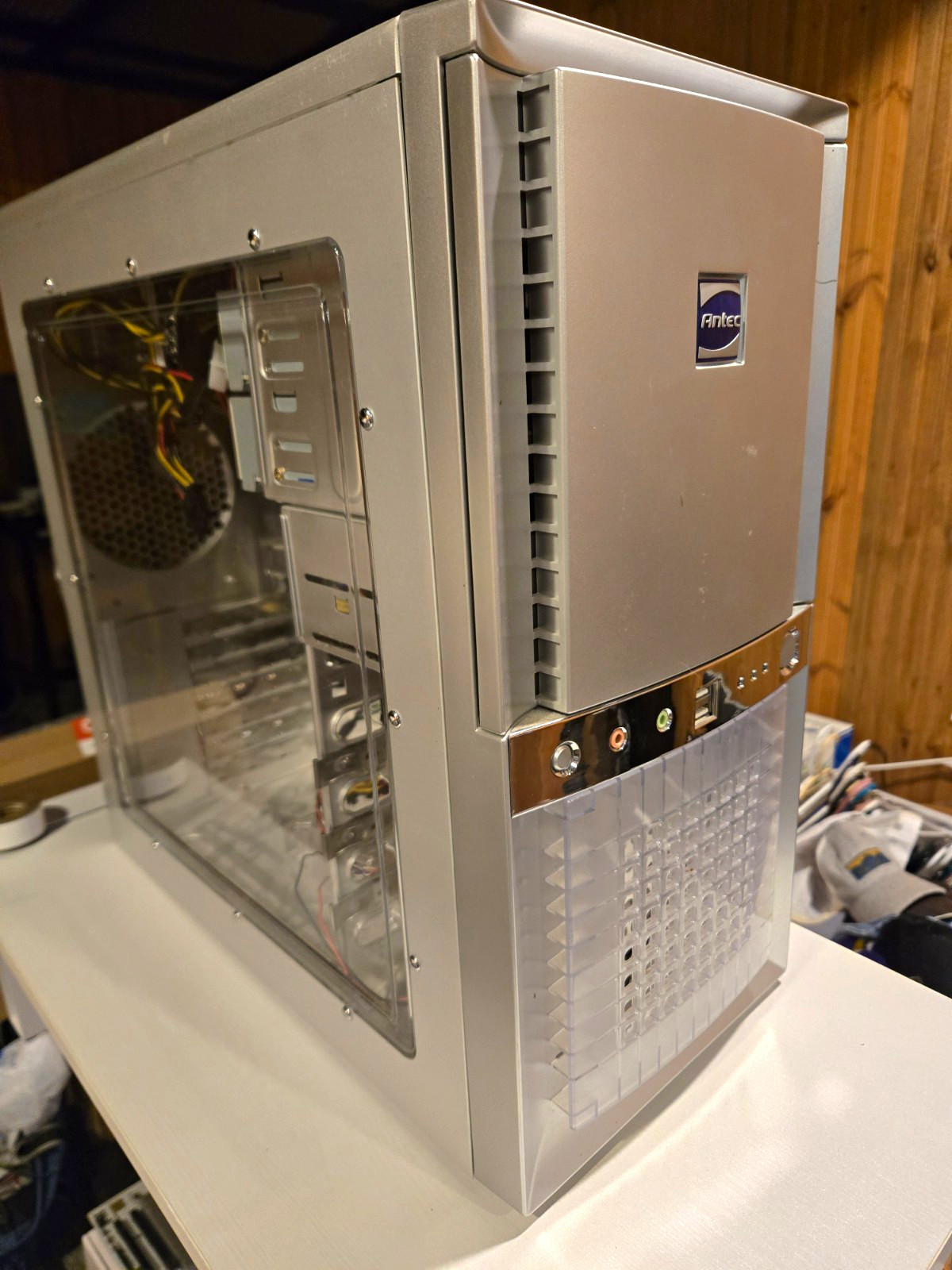 Vintage Antec Super Lanboy Aluminum Partial Computer Desktop PC