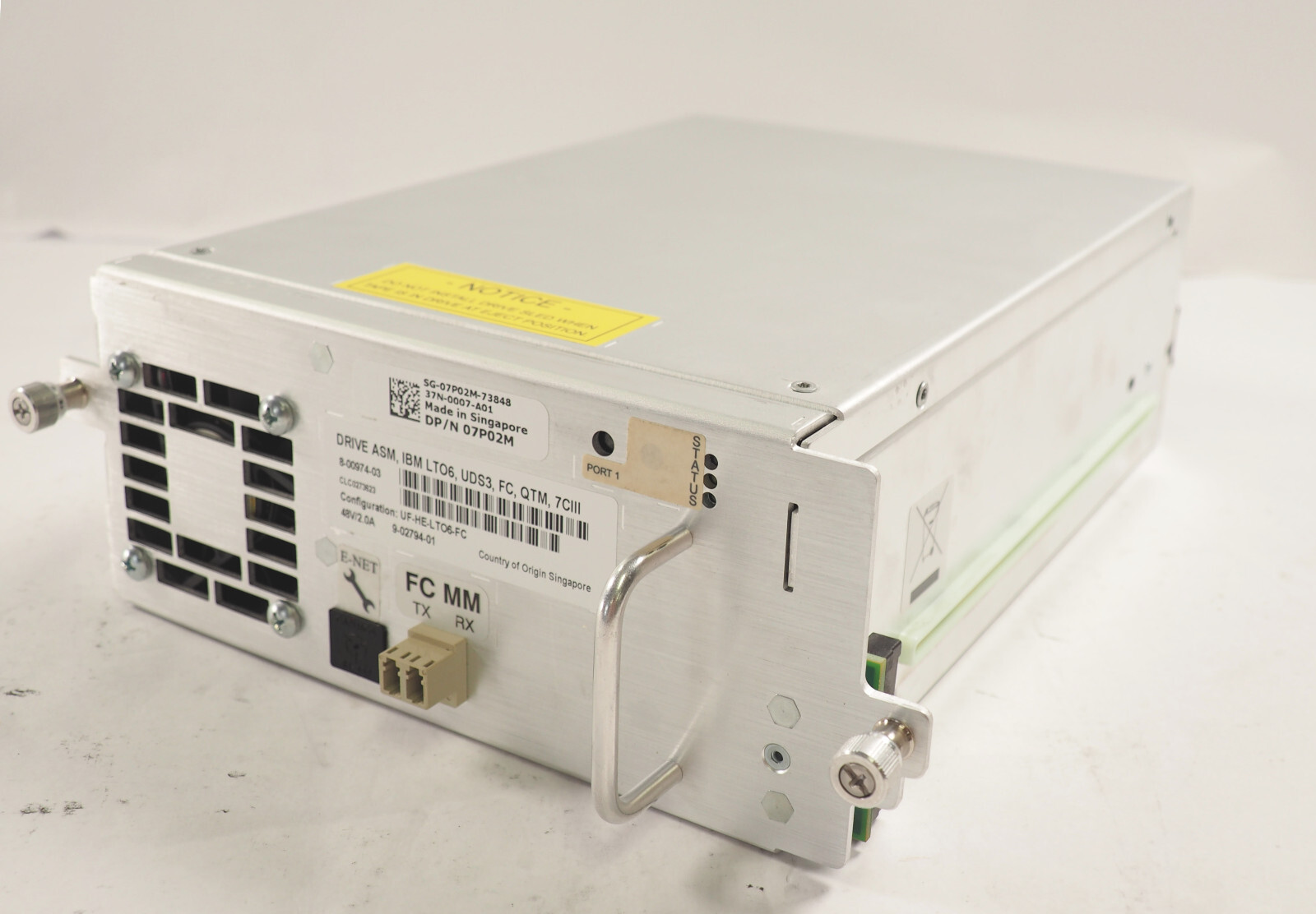 IBM LTO-6 UDS3 QTM 7CIII UF-HE-LTO6-FC 9-02794-01 07P02M Tape Drive