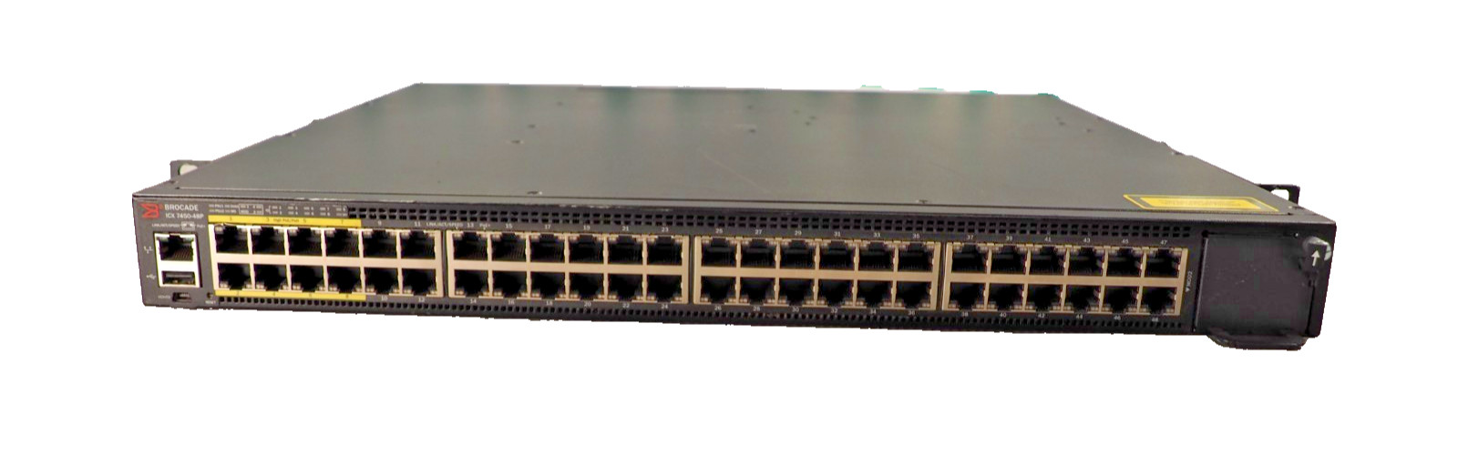 Brocade ICX7450-48P-STK-E 48-port 1 GbE PoE+ 2×40 GbE QSFP+ Dual AC Switch