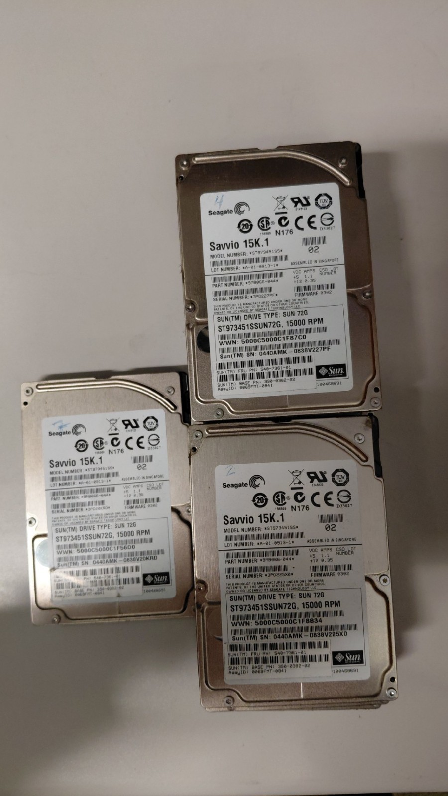 Sun Seagate Savvio  72GB 15.1K SAS 2.5" Hard Drive