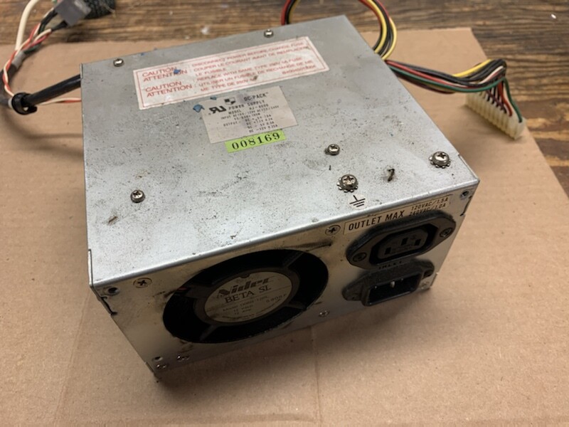 DC-Pack Power Supply Hyundai HJ-8000 Vintage 195W PC Adjustable Voltage Nidec