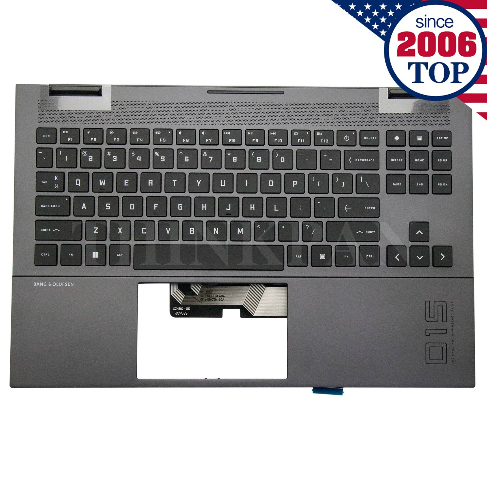 NEW HP Omen 15-EN 15-EK TPN-Q236 Q238 Palmrest w/Backlit Keyboard M00666-001 US