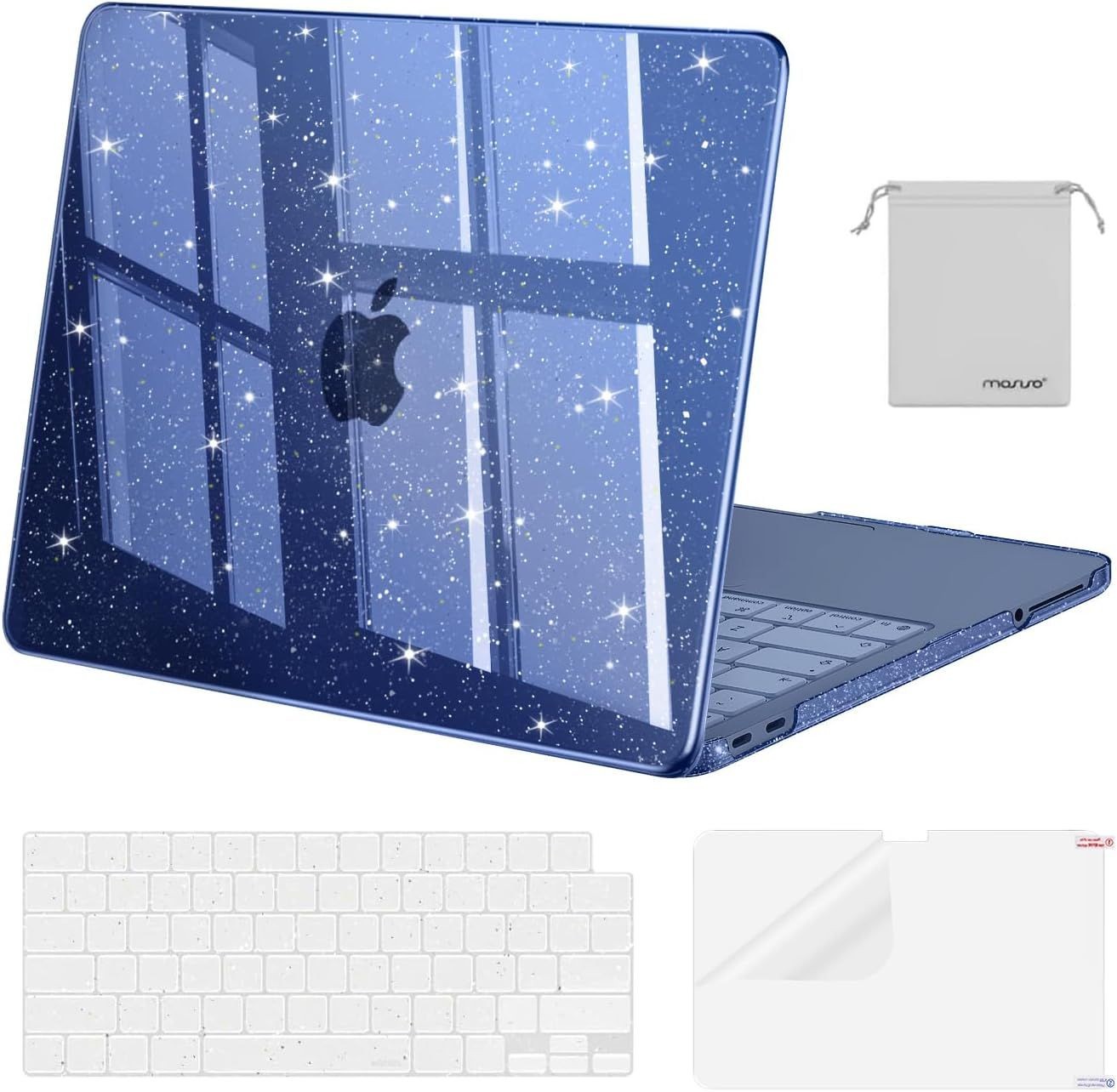 Sparkly Glitter Case for MacBook Neo Case 13 inch 2026 - Stylish Protection