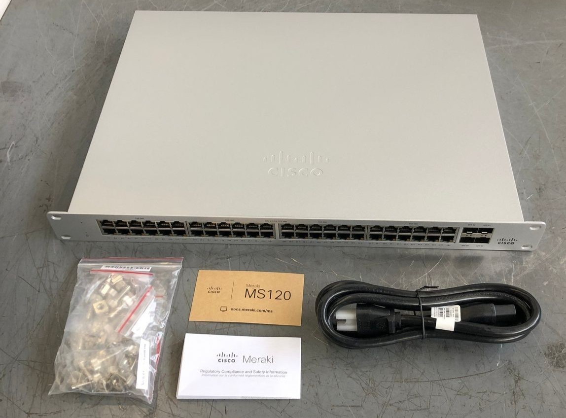 Cisco Meraki MS120-48LP-HW 48-Port PoE  Managed Ethernet Switch 🔥New/Unclaimed
