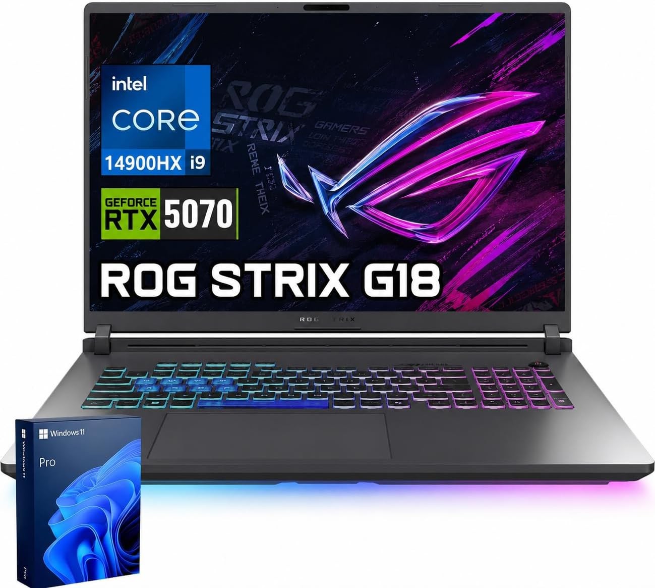 ASUS ROG Strix G18 18" 2.5K WQXGA Core Ultra 9 275HX Upto 64GB DDR5 4TB SSD W11H