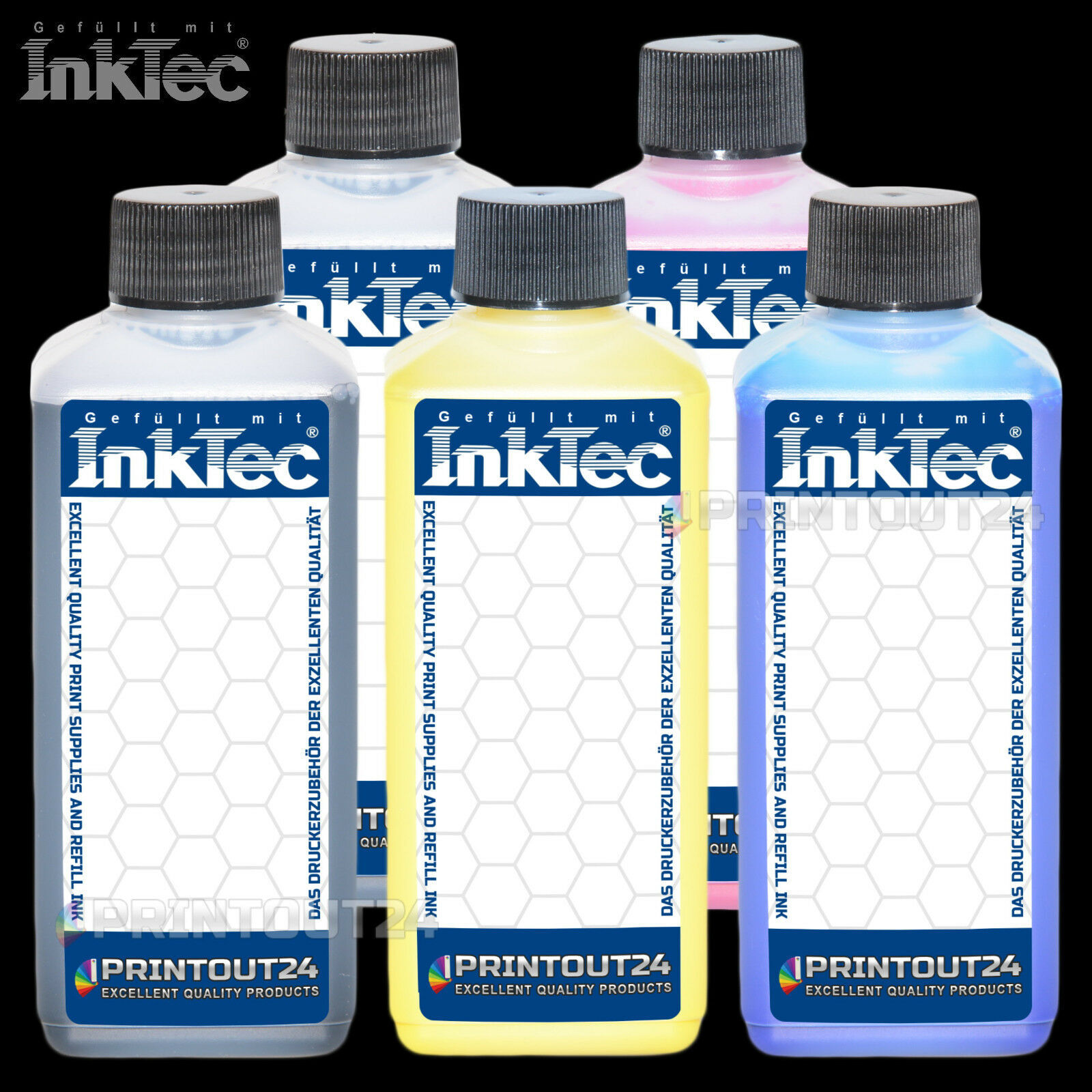 1.25L InkTec® Pigment Ink For HP 980XL 981 980 D8J10A D8J07A D8J08A D8J09A