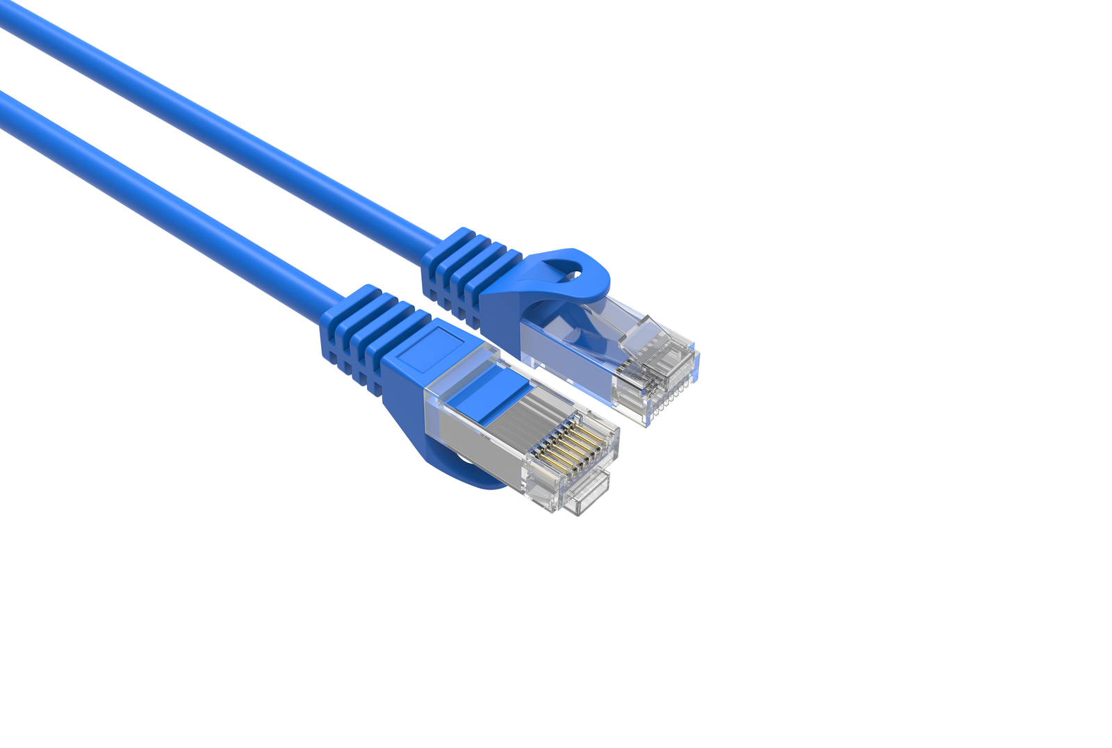 CAT6 Slim Ethernet Patch Cable Blue 10FT 50 PACK