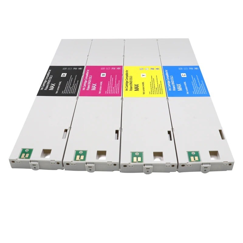 4Color/Set ECO-SOL MAX Compatible Ink Cartridge for Roland BN-20 SolJet PRO II 