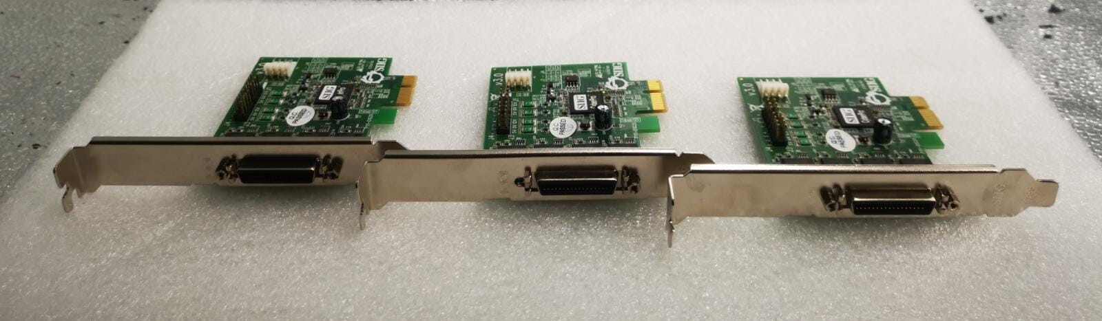 A LOT OF 3x SIIG CyberPro CyberSerial 4S PCIe JJ-E40011-S3 OEM