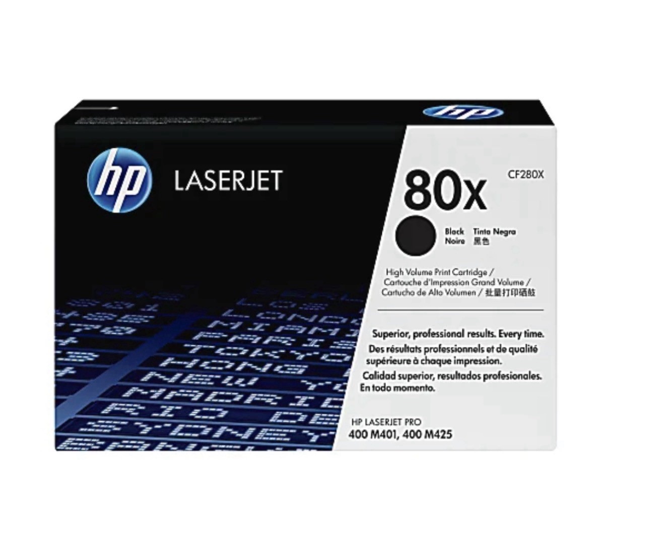 HP 80X CF280X OEM Black High Yield Toner Cartridge New Without Original Box