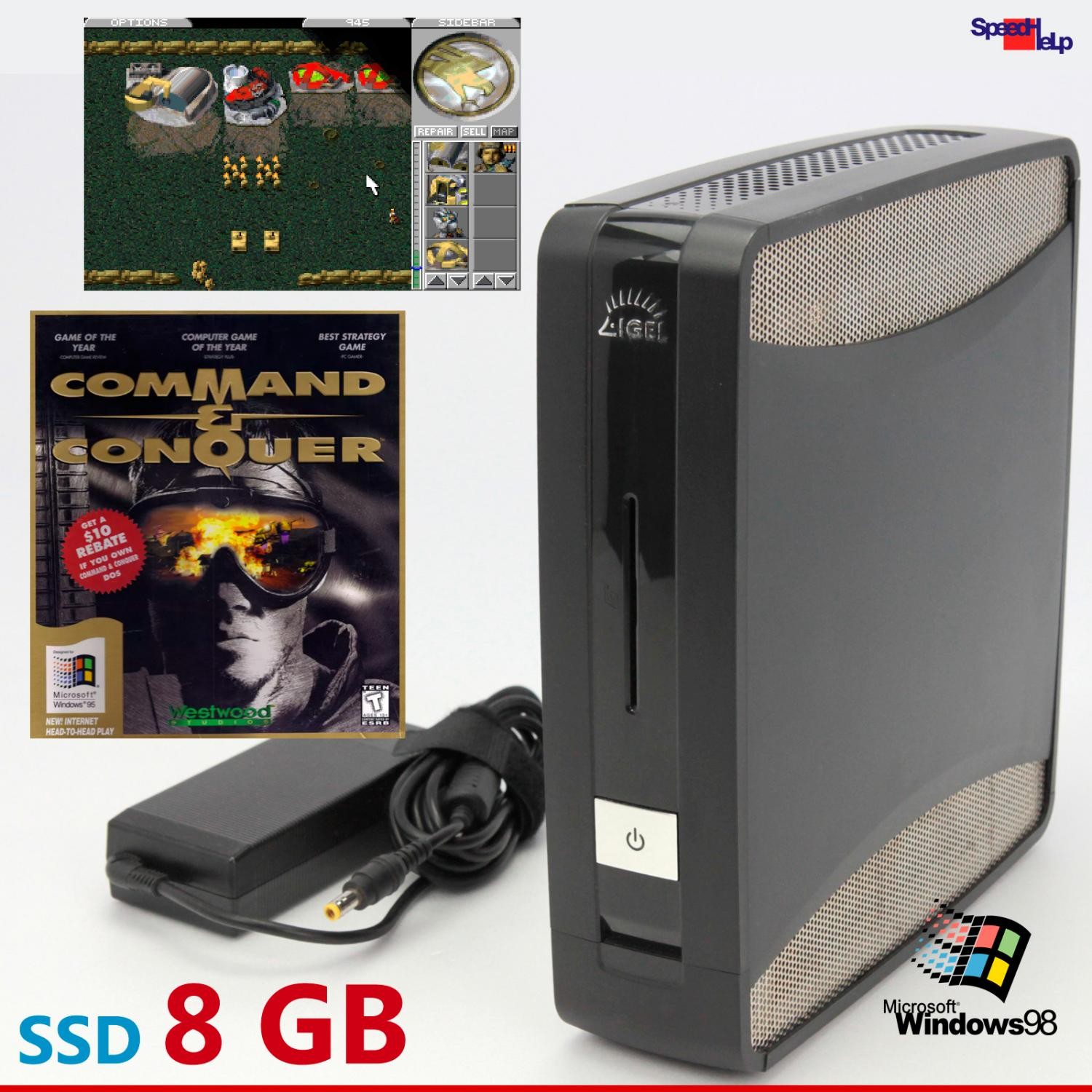 Mini Pc Computer For Retro Games Spiele Dos Windows 98 Command & Conquer C&C