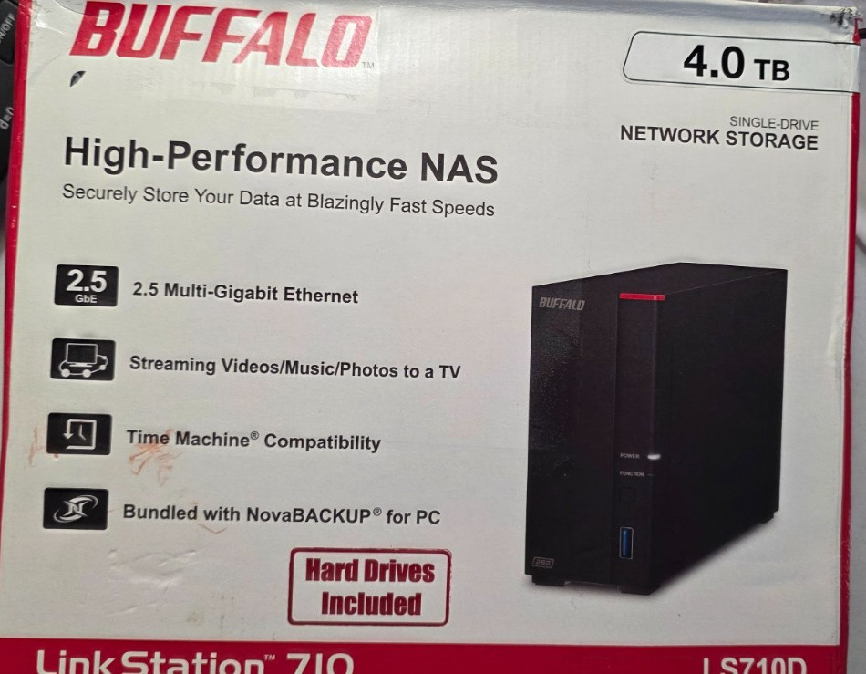 4 TB 1-Bay Buffalo LinkStation 710D LS710D Storage System NAS