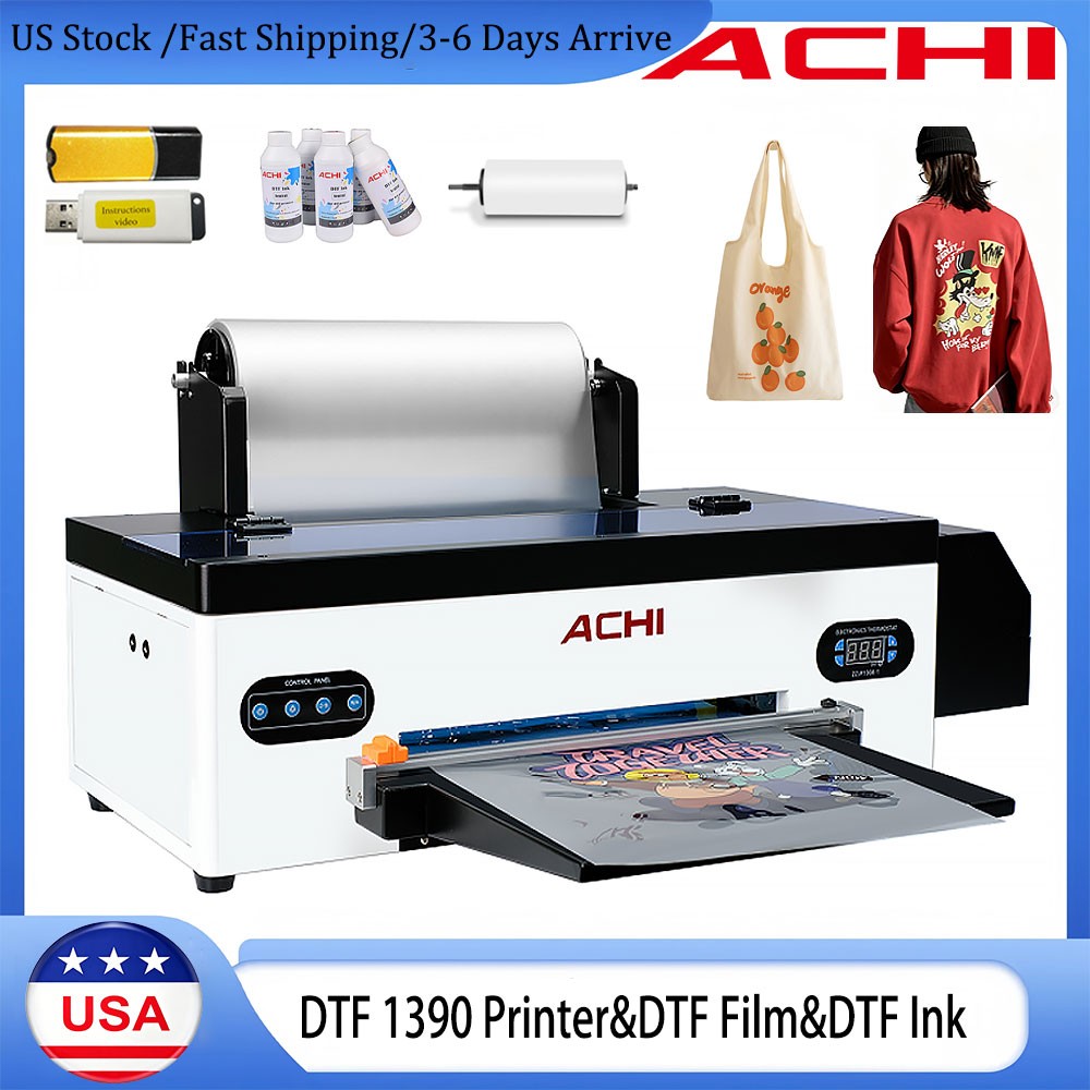 A3 DTF Printer&Cutting Direct to Film Design Flatbed Heat Transfer R1390 Nozzle