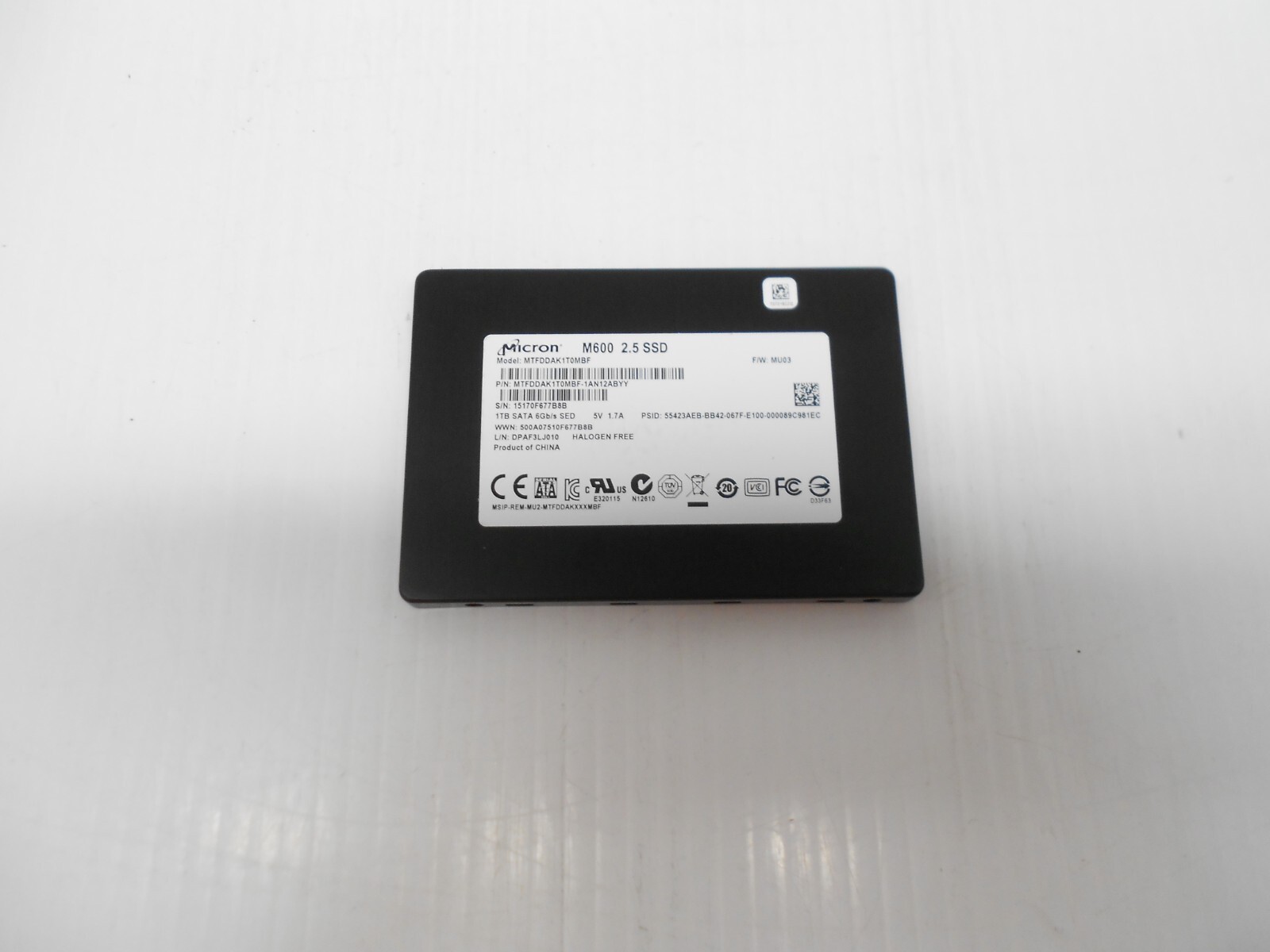 NEW Micron 1TB SSD SATA 2.5" HARD DRIVE Dell HP desktop laptop supermicro