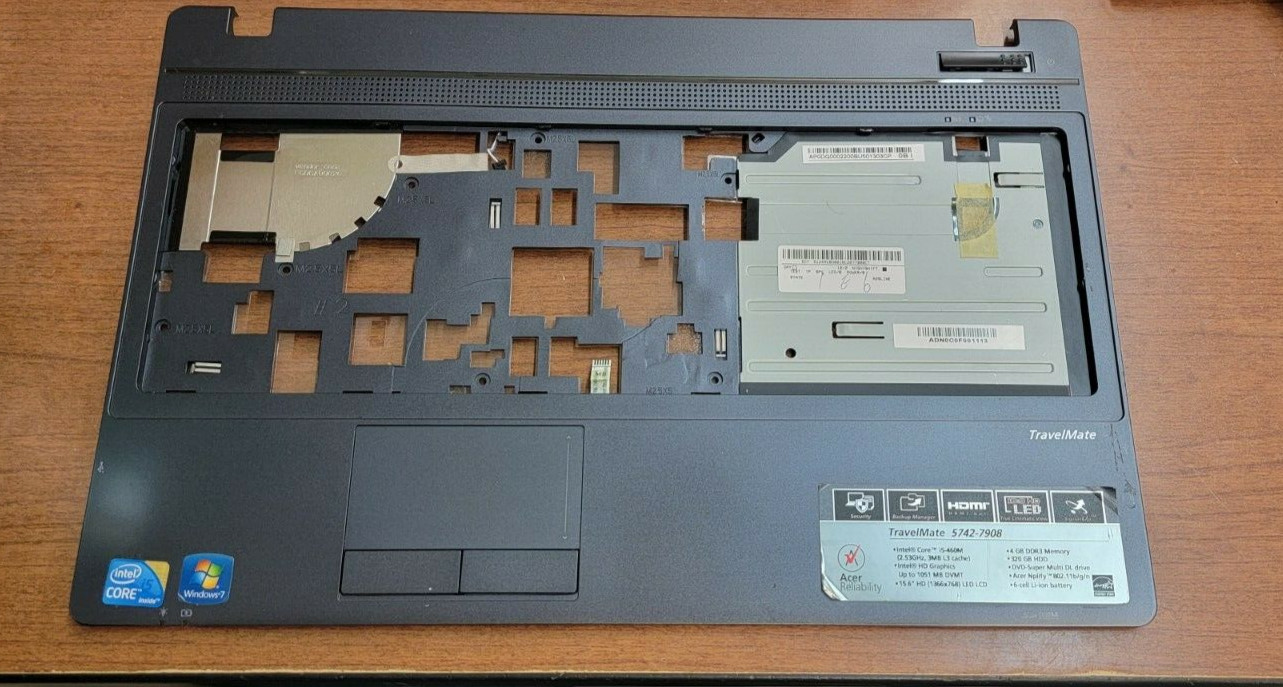 ORIGINAL ACER TRAVELMATE 5742 SERIES LAPTOP PALMREST WITH TOUCHPAD AP0DQ000220