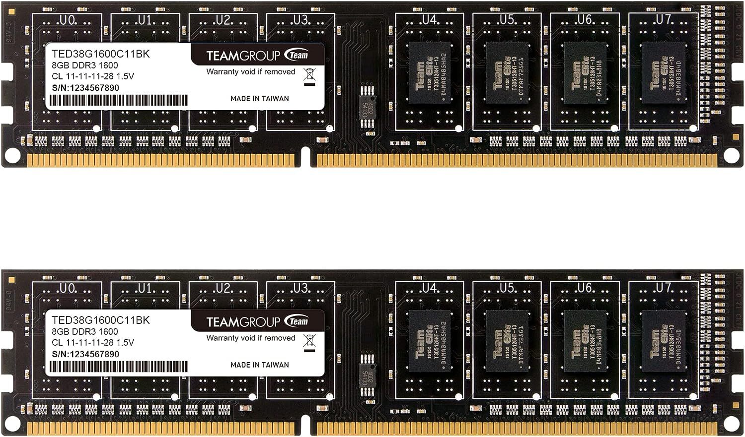 16Gb Ram Kit 2X8gb Dual Channel Desktop Memory Upgrade Lifetime Warranty