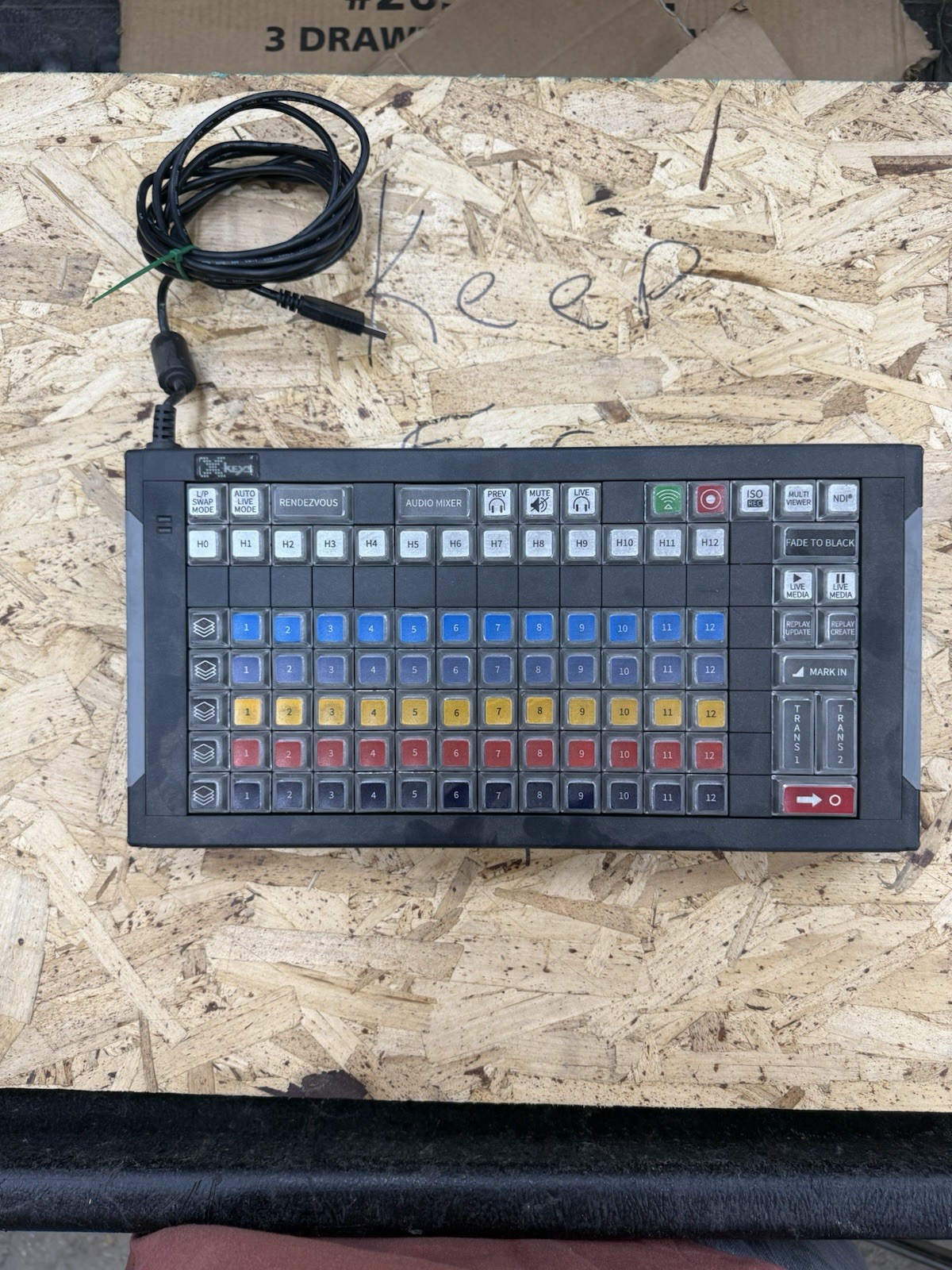 X-Keys XKE-128 128-Key Programmable Keyboard – Used, Good Condition
