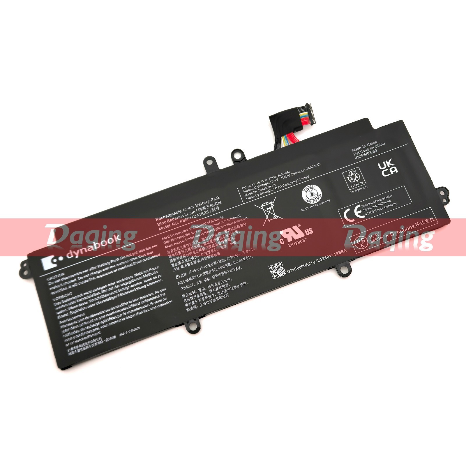 New Original PS0011UA1BRS OEM Battery for Toshiba Dynabook Portege X30L-J X30L-K