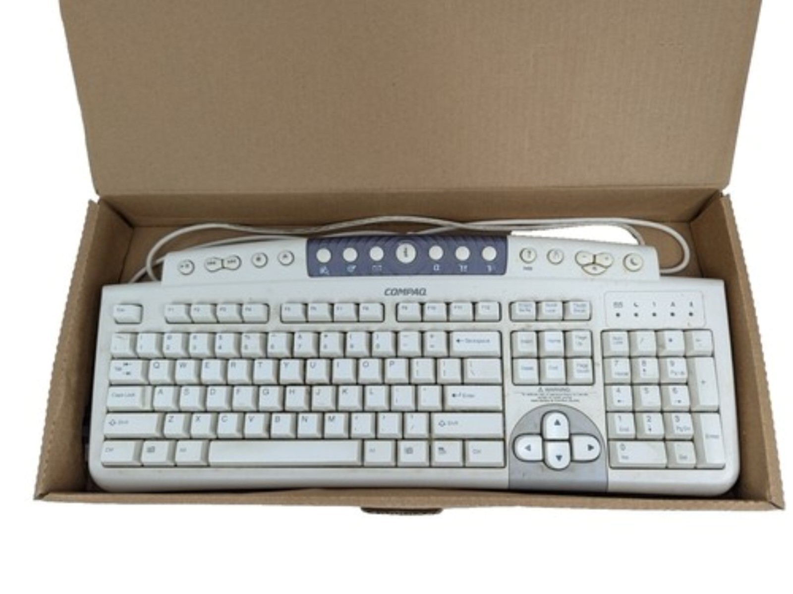Compaq Genuine Desktop Vintage USB Keyboard Ku-9978 234677-007 Tested Working