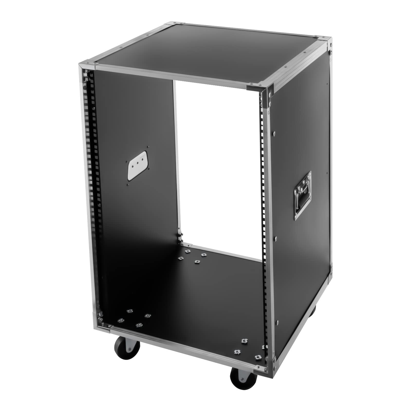 Audio Video, Telecom, Equipment Rack 16U Portable Rolling Network Rack w/ Caster