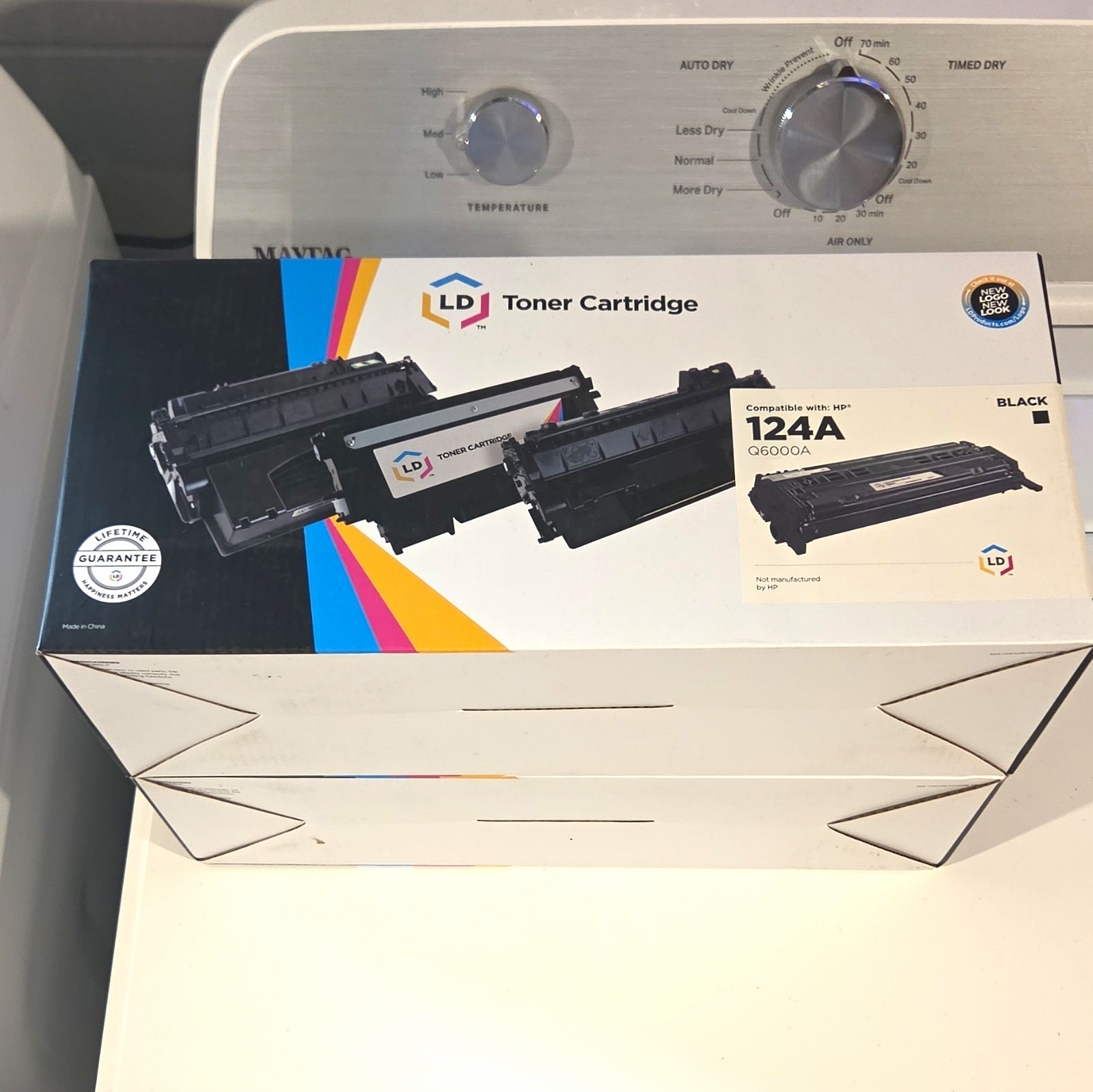 Lot of 2 LD Products Black Toner Cartridges Compatible with HP 124A Q6000A NIB