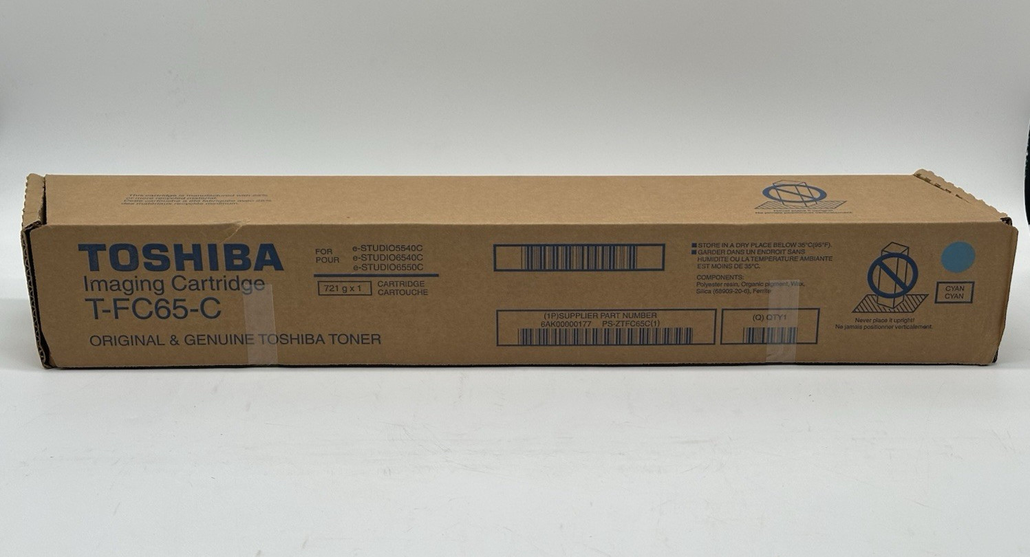 TOSHIBA T-FC65-C CYAN Toner Cartridge