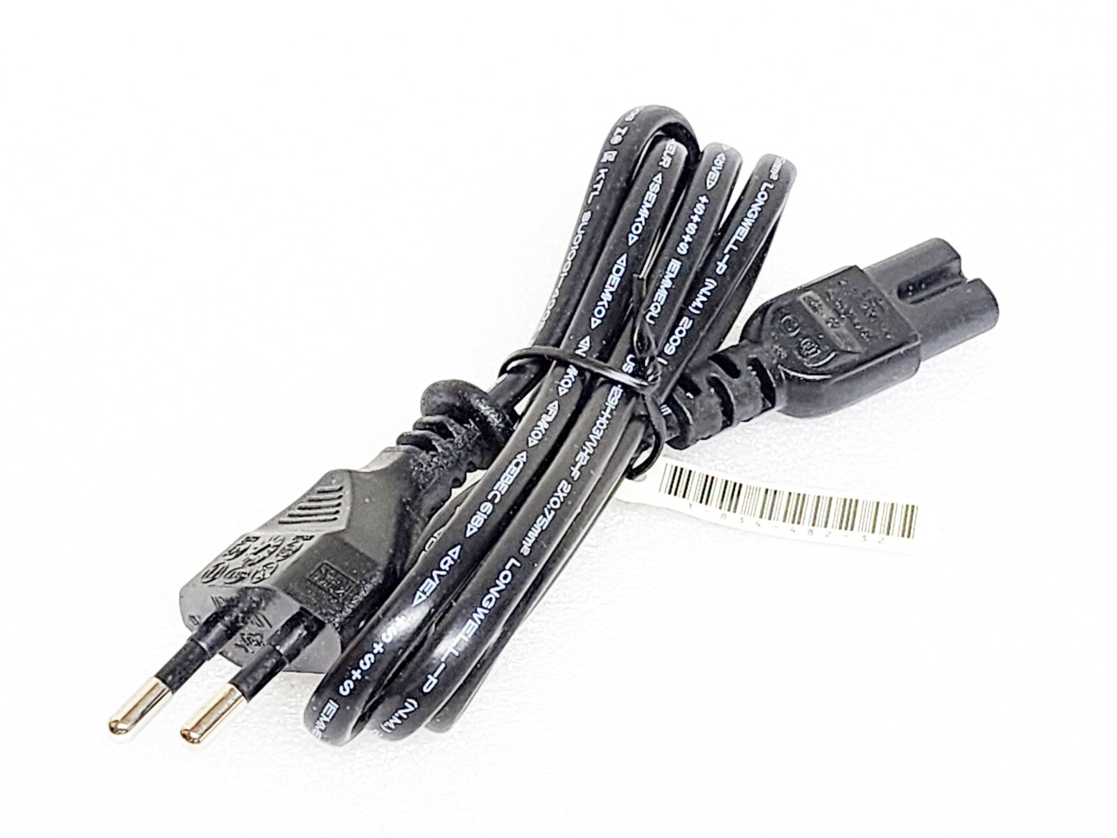 Longwell LP-21 2.5A  250V  17in(43cm) Euro 2 prong  Power Supply Cord  Cable