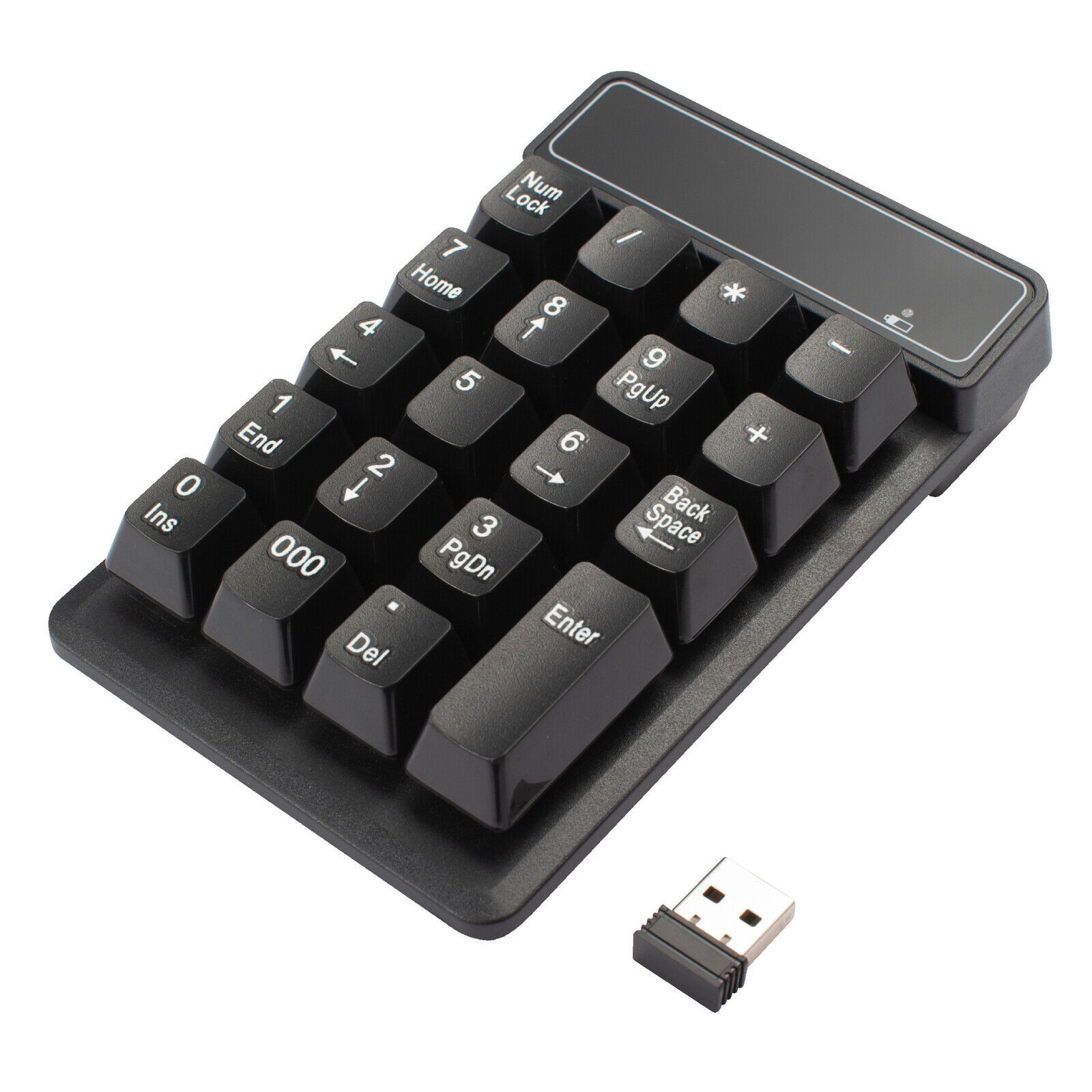 19 Keys USB 2.4G Wireless Number Pad Numpad Numeric Keypad For Laptop Desktop PC