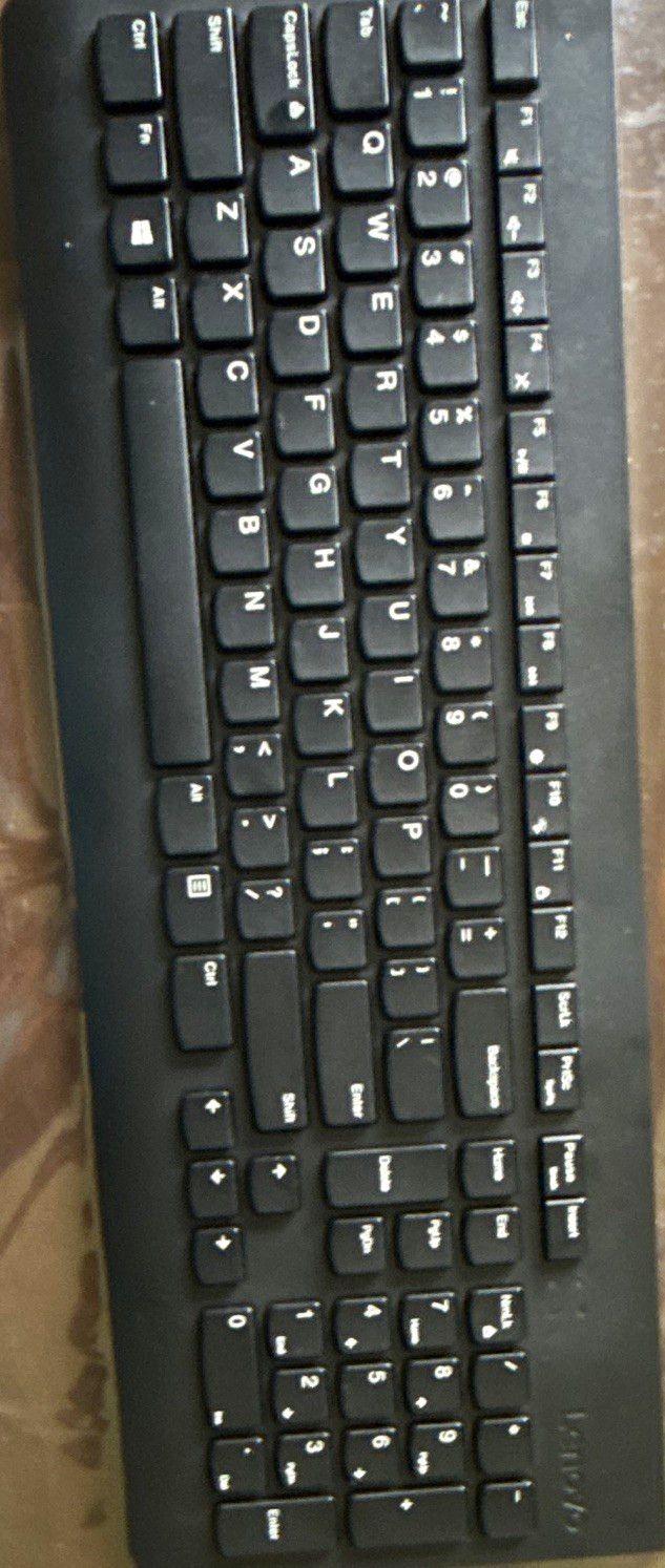 Lenovo SK-8825 Wireless Full Size QWERTY Keyboard Black Bluetooth