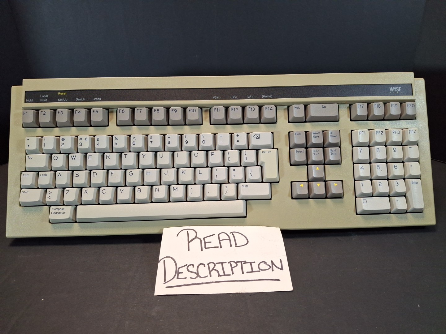 Vintage Wyse Keyboard WY85 Gate Array #840366-01 K3