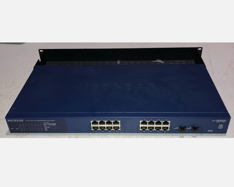 Netgear ProSafe GS716T 16-Port Gigabit Smart Ethernet Switch W/ Rackmount TESTED