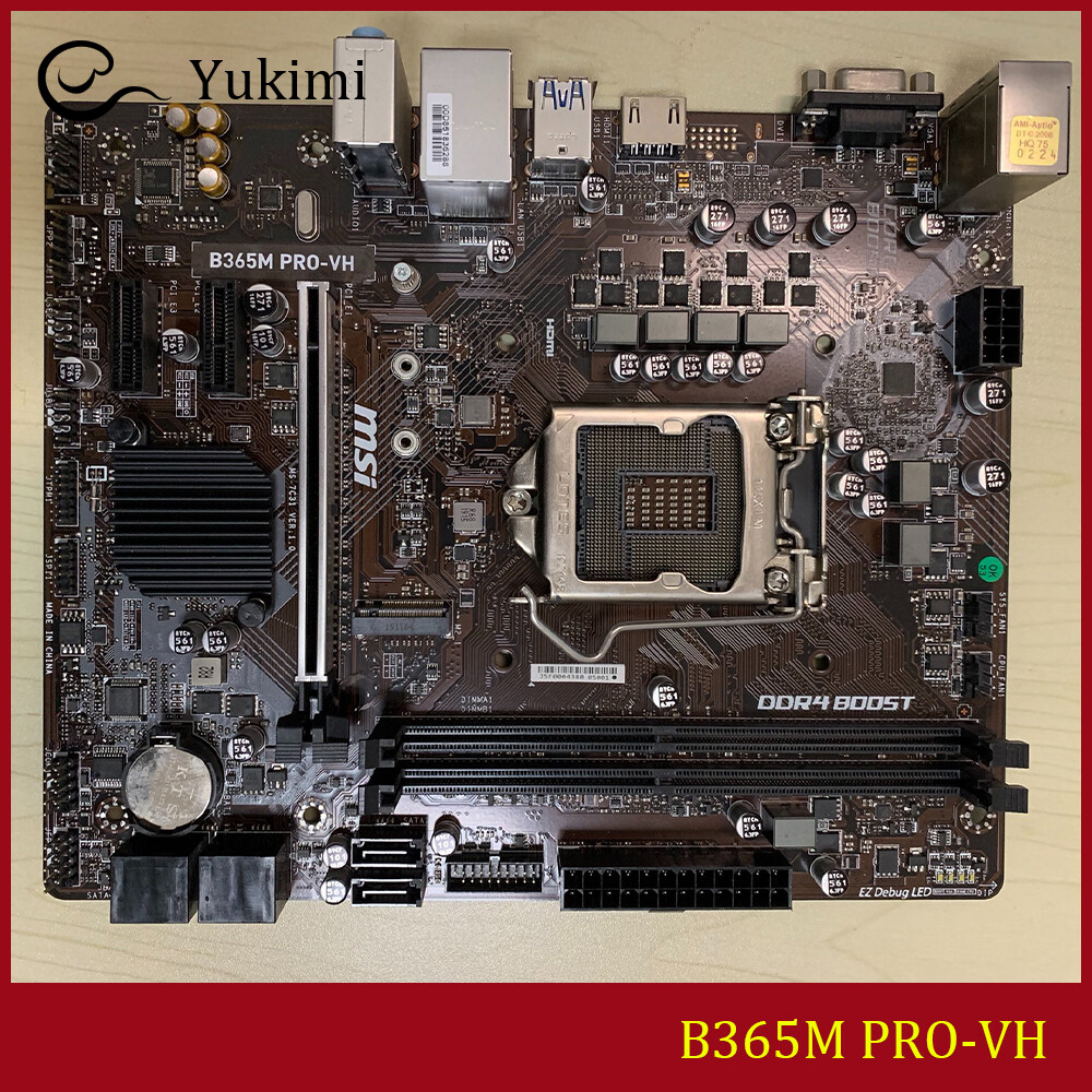 FOR MSI B365M PRO-VH LGA1151 DDR4*2 32GB HDMI VGA Micro-ATX Motherboard Test OK