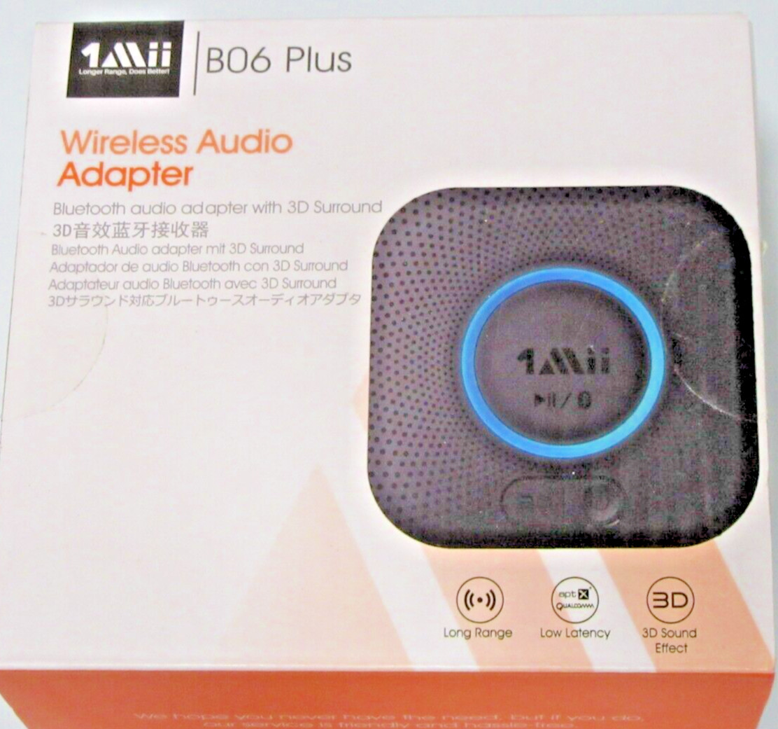 1Mii B06 Plus Bluetooth 5.0 Receiver HiFi Wireless Audio Adapter for Home Stereo